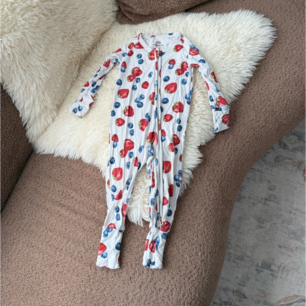 Little Joy Co Berry Printed Bamboo Pajama